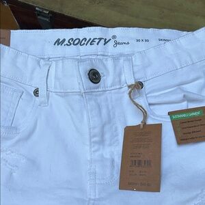 M. Society White Jeans